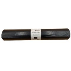 Keepgreen Stærk Affaldssække Sort 125 L 55 my 750x1150 mm - 16 rl x 10 stk/krt