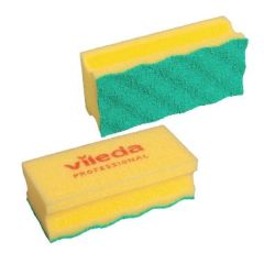 Vileda PurActive skuresvamp gul/grøn 10 stk/pk