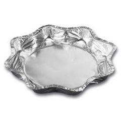 Alubakke Stjerne Sølv 600 ml Ø 216 x 25 mm - 18 pk x 50 stk/krt