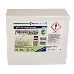 Prime Source Mild All-In-One Maskinopvask Tabs Salt/Afspænding/Glasbeskyttelse - 80 stk/krt