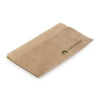 Papir Serviet Novafold 1-lags Natur m/logo 320 x 330 mm - 300 stk/pk