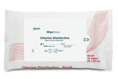 Plum Desinfektion Serviet, Wipe m/klor - Small 30x20 cm 10 stk.