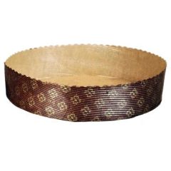 Kageform Ø 200 x 45 mm Rund Brun/Guld uden tilsat fluor