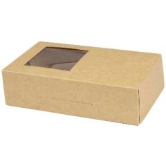 Pap Sushi-/Kageæske m. låg 110 x 180 x 50 mm - 250 stk/krt