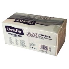 Serviet ClassEur Professional 33 x 33 cm 1-lag Hvid - 500 stk/pk