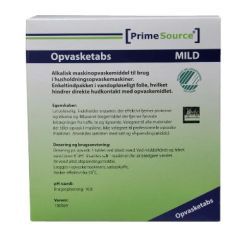 Prime Source Mild Maskinopvask Tabs Svanemærket Vandopløselig folie - 40 stk/krt