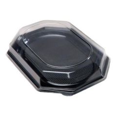 Plastlåg 8-kant Klar - 10 stk/pk