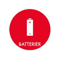 NRW Piktogram til affaldssortering, batterier - 1 stk