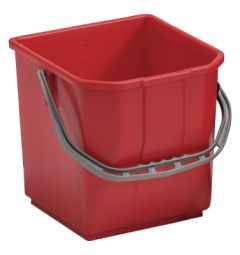 TTS Plastiskspand m. plasthåndtag 15 L, Rød - 1 stk