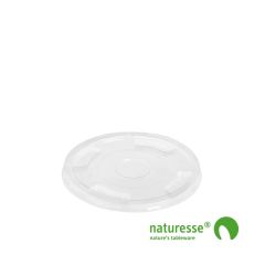 PLA Låg Flad Klar Ø96 mm - 50 stk/pk