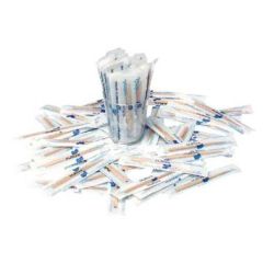 Træ Tandstik Trekant Enkeltpakket Bio 65 mm - 3000 stk/krt