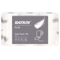 Katrin toiletpapir 3-lags Soft Plus, Hvid - 42 rl/krt