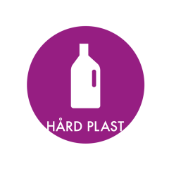 NRW Piktogram til affaldssortering, hård plast - 1 stk