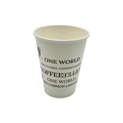 Pap/PE Kaffebæger 12 oz / 30 cl Ø90 x 110 mm Single Wall One World - 50 stk/pk