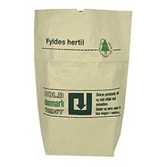 Papirsæk 700X950/250 mm 2 lag Natur - 50 stk/krt