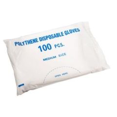 Engangshandske i LDPE str. M - 100 stk/pk