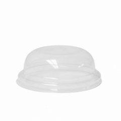RPET Låg Kuppel u/hul genbrugsplast 8-16 oz - 100 stk/pk