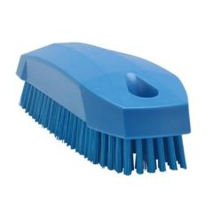 Vikan Neglebørste stive børstehår 13x5x4cm, Blå PP - 1 stk