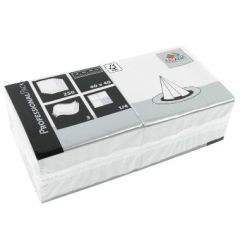 Fasana Serviet 40x40 cm 3 lag, Hvid - 250 stk/pk