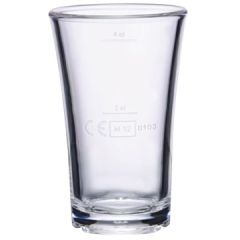 Flergangs Shotsglas 4 cl Klar - 48 stk/pk