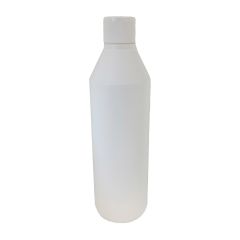 Flaske med knaplåg, 0,5 L, hvid