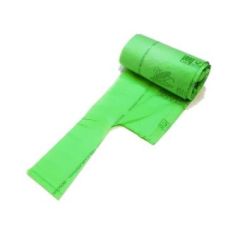 Spandepose PLA Bionedbrydelig 20 L 410 x 540 mm 19 my Grøn - 50 rl/krt