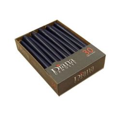 Antiklys 7.5 timer, Ø22 x 245 mm, Mørkeblå - 30 stk/pk