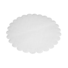 Fadpapir Ø18 cm Rund Præget Hvid, 500 stk/pk