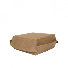Burgerboks 2-delt PE coating 10 x 10 cm - 50 stk/pk