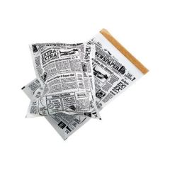 Pose Old News 45x28.5 cm m/Tapelukning Papir/PE, 500 stk/krt