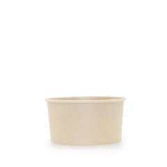 Bambus Salat-/Wok Skål Natur 1000 ml, Ø150 mm - 50 stk/pk