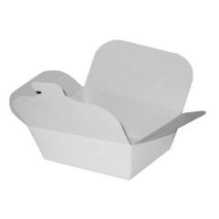 Karton Kinaæske Mellem PE Coated Hvid 700 ml - 50 stk/ps