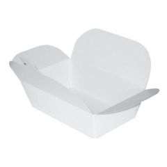 Karton Kinaæske Stor PE Coated Hvid 1000 ml - 50 stk/ps