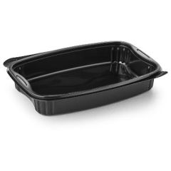 Bakke Bistro 1-rum 980 ml 254 x 174 x 42 mm PP Sort - 60 pk x 50 stk/krt