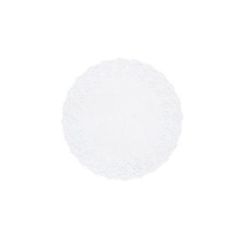 Duni Fadpapir Ø19 cm Rund Præget Hvid - 250 stk/pk