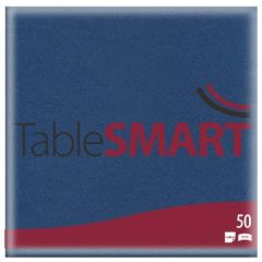 TableSmart Serviet 40x40 Airlaid 1/4 Blå, 50 stk/pk