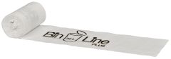 Spandepose m/stjernebund 20 L Hvid LDPE/virgin - 10 rl/krt