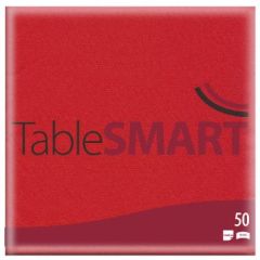 TableSmart Airlaid Serviet 40 x 40 Rød - 50 stk/pk