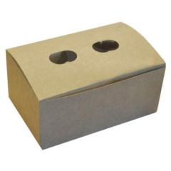 Pap Pommes Frites Boks m/låg 140 x 93 x 64 mm - 100 stk/pk