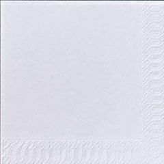 Duni Serviet Finess 33x33 cm 1-lag, Hvid - 600 stk/pk