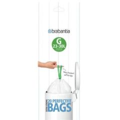 Brabantia Affaldspose G, 23-30 liter Hvid - 20 ps/rl