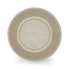 Sukkerrørsfiber Skål Brun Ø19 cm - 125 stk/pk