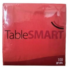 TableSmart Serviet 40 x 40 cm 3-lags Rød - 100 stk/pk