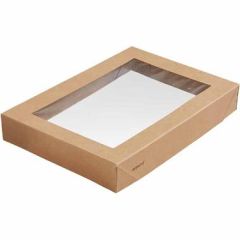 Duni Pap Låg m. rude til Viking Bakke FSC Brun - 300 stk/krt