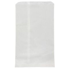 Bagerpose 4 kg 280 x 450 + 20 mm 40 gr Hvid - 1000 stk/krt