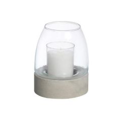 Holder til Relight-lys Rund Beton/Glas u. Refill - 4 stk/pk