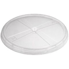 Plastlåg K 5321-1 Ø320x23 mm APET Klar - 60 stk/ps