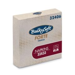 Serviet Bulky soft 33 x 33 cm 2-lag Natur - 100 stk/pk