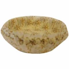 Kagekapsel nr. 12 Ø70 x 20 mm Hvid/Guld - 4 pk x 500 stk/krt