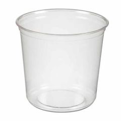 Bæger Deli Rund 600 ml Ø117 x 104 mm RPET Klar - 50 stk/ps